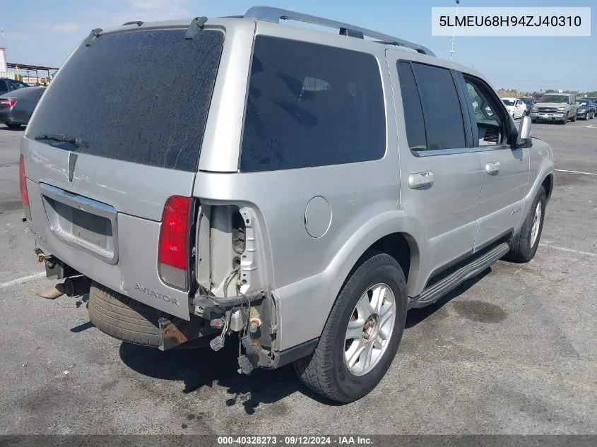 5LMEU68H94ZJ40310 2004 Lincoln Aviator