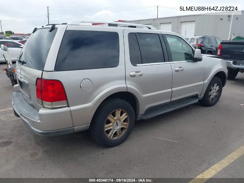 5LMEU88H64ZJ28224 2004 Lincoln Aviator