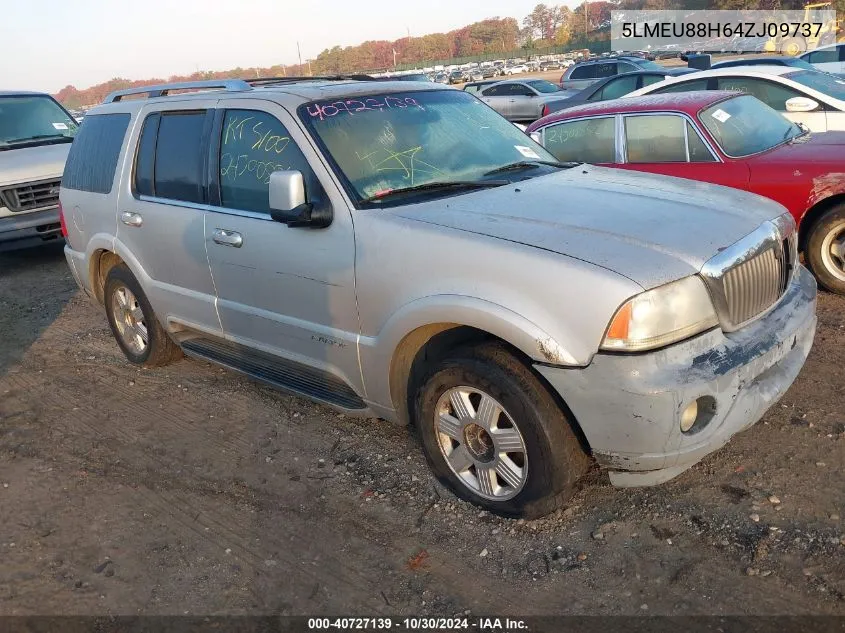 2004 Lincoln Aviator Ultimate VIN: 5LMEU88H64ZJ09737 Lot: 40727139