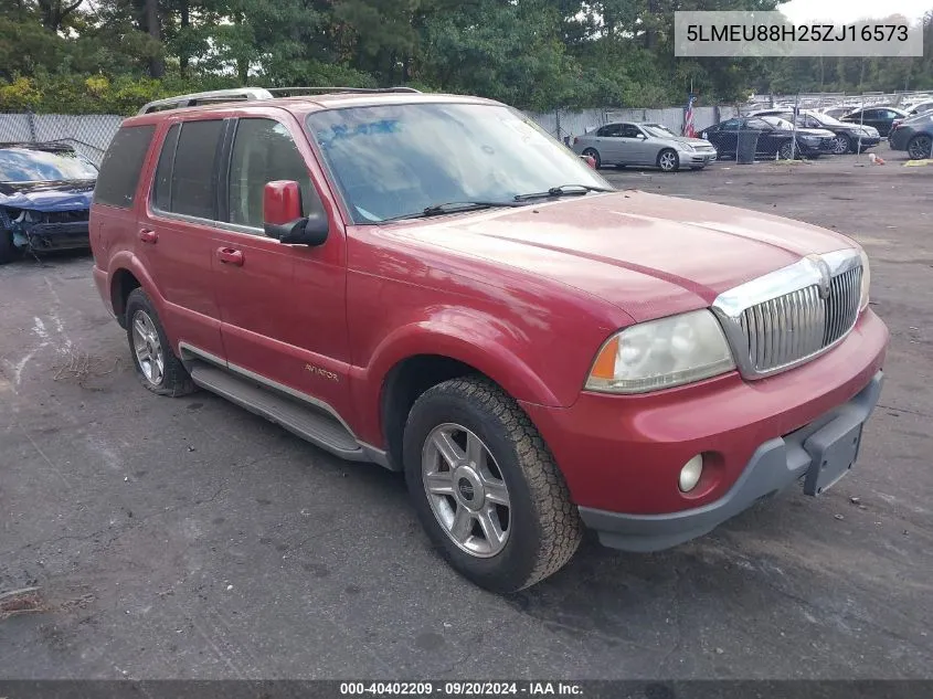 2005 Lincoln Aviator VIN: 5LMEU88H25ZJ16573 Lot: 40402209