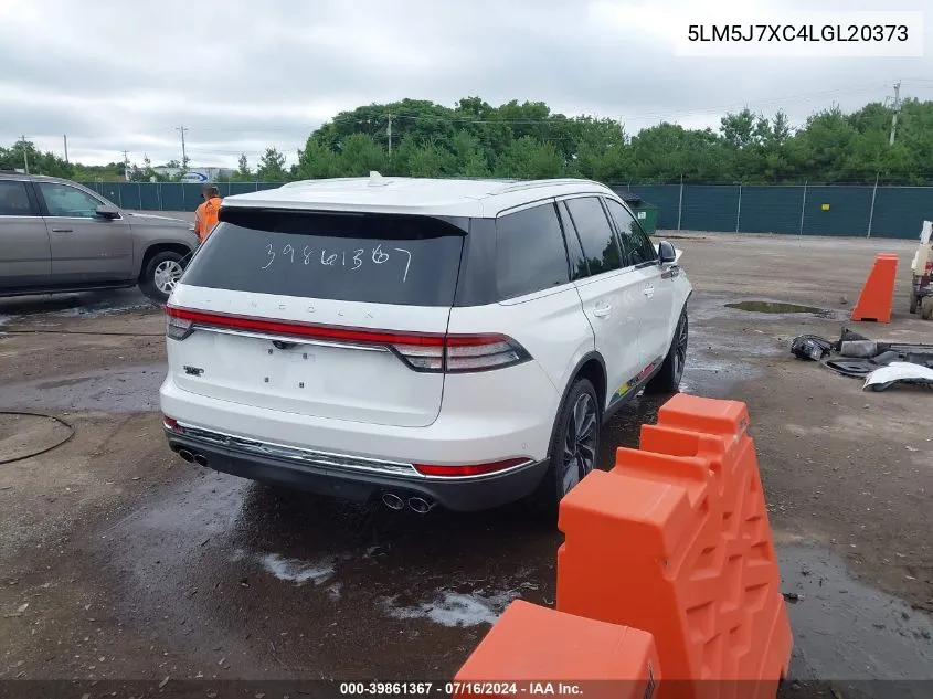 2020 Lincoln Aviator Reserve VIN: 5LM5J7XC4LGL20373 Lot: 39861367