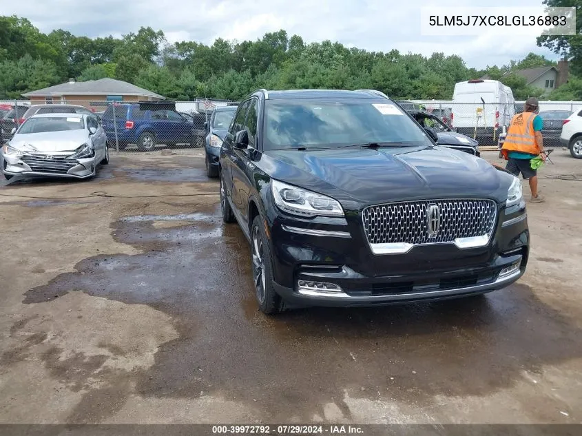 2020 Lincoln Aviator Reserve VIN: 5LM5J7XC8LGL36883 Lot: 39972792