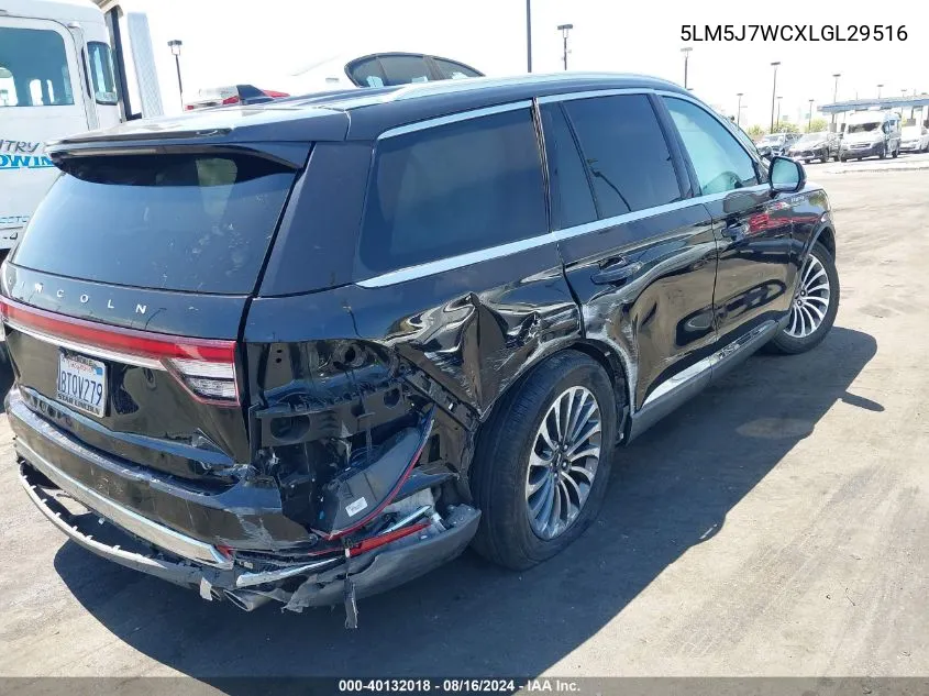 5LM5J7WCXLGL29516 2020 Lincoln Aviator Reserve