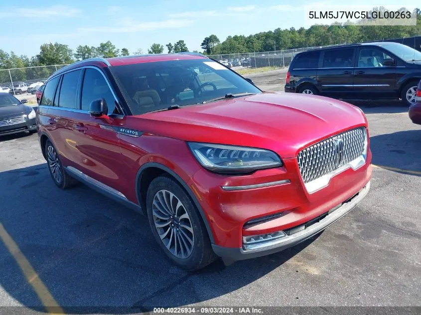 5LM5J7WC5LGL00263 2020 Lincoln Aviator Reserve