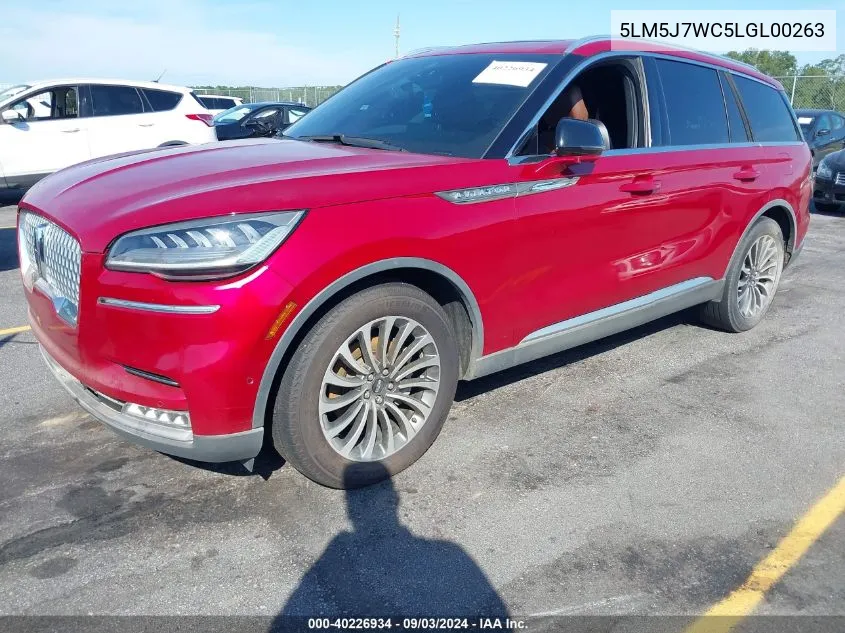 5LM5J7WC5LGL00263 2020 Lincoln Aviator Reserve