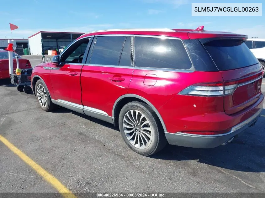 5LM5J7WC5LGL00263 2020 Lincoln Aviator Reserve