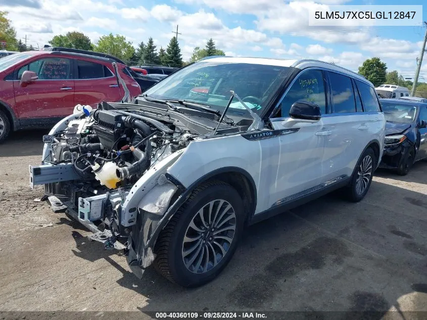 2020 Lincoln Aviator Reserve VIN: 5LM5J7XC5LGL12847 Lot: 40360109