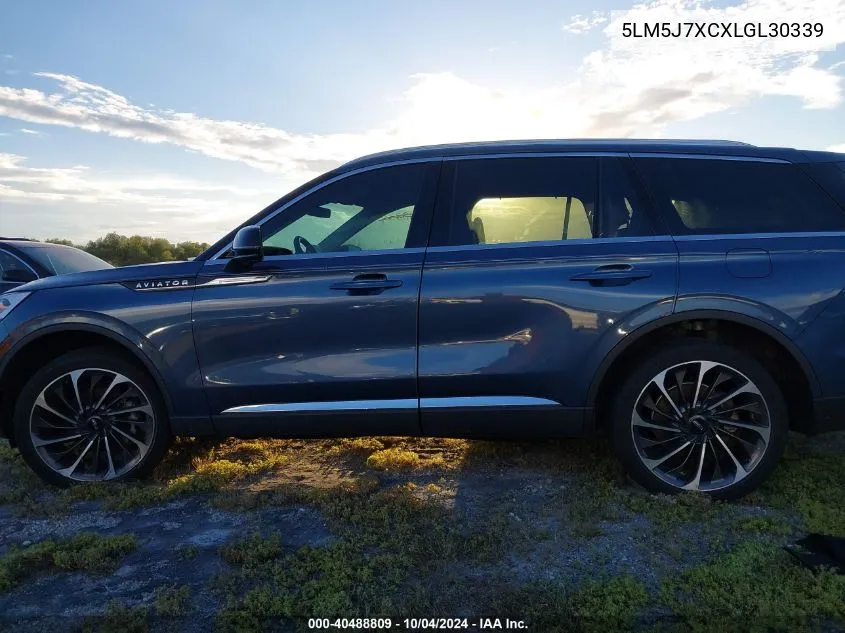 2020 Lincoln Aviator Reserve VIN: 5LM5J7XCXLGL30339 Lot: 40488809