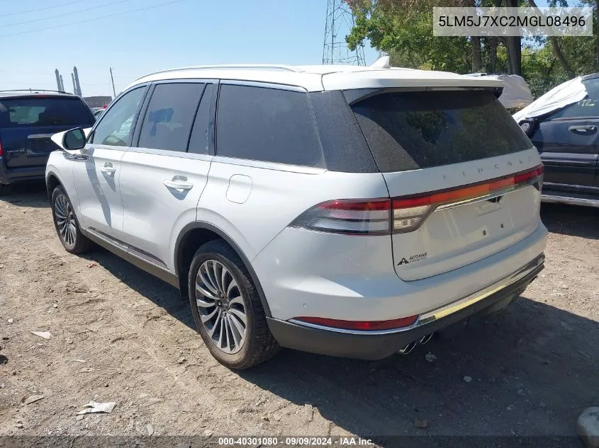 2021 Lincoln Aviator Reserve VIN: 5LM5J7XC2MGL08496 Lot: 40301080