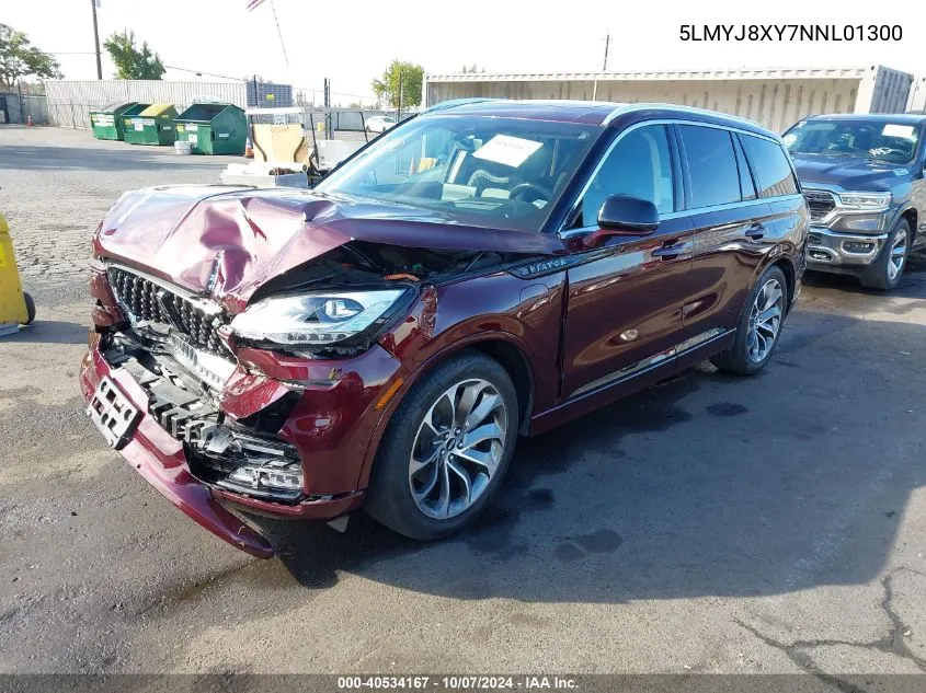 2022 Lincoln Aviator Grand Touring VIN: 5LMYJ8XY7NNL01300 Lot: 40534167