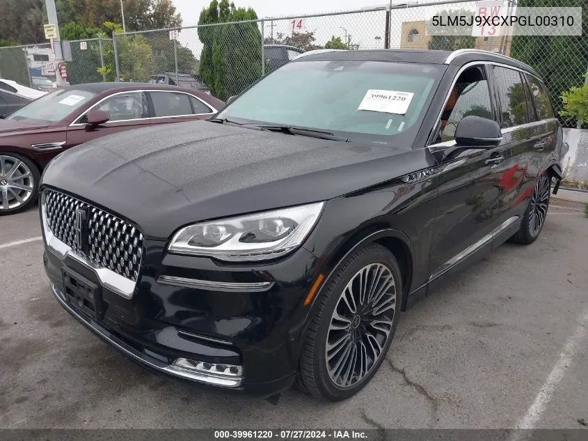 2023 Lincoln Aviator Black Label VIN: 5LM5J9XCXPGL00310 Lot: 39961220