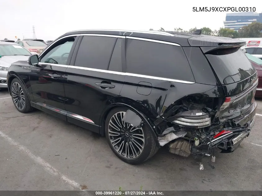 2023 Lincoln Aviator Black Label VIN: 5LM5J9XCXPGL00310 Lot: 39961220