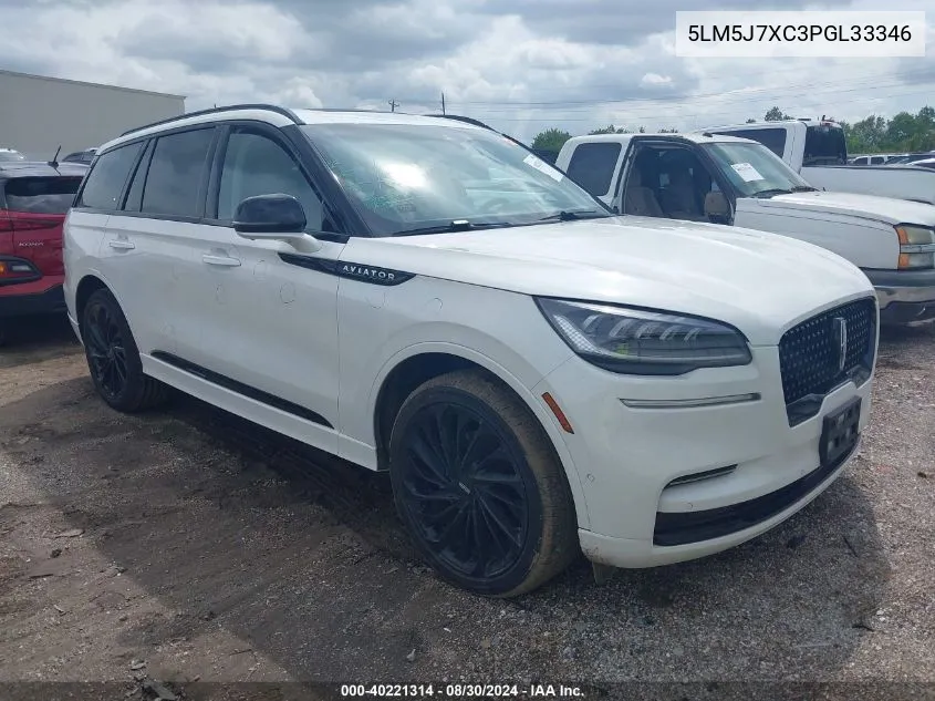 2023 Lincoln Aviator Reserve VIN: 5LM5J7XC3PGL33346 Lot: 40221314