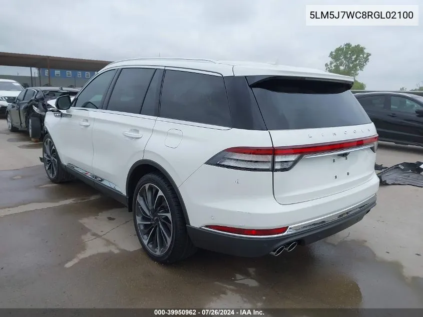 5LM5J7WC8RGL02100 2024 Lincoln Aviator Reserve