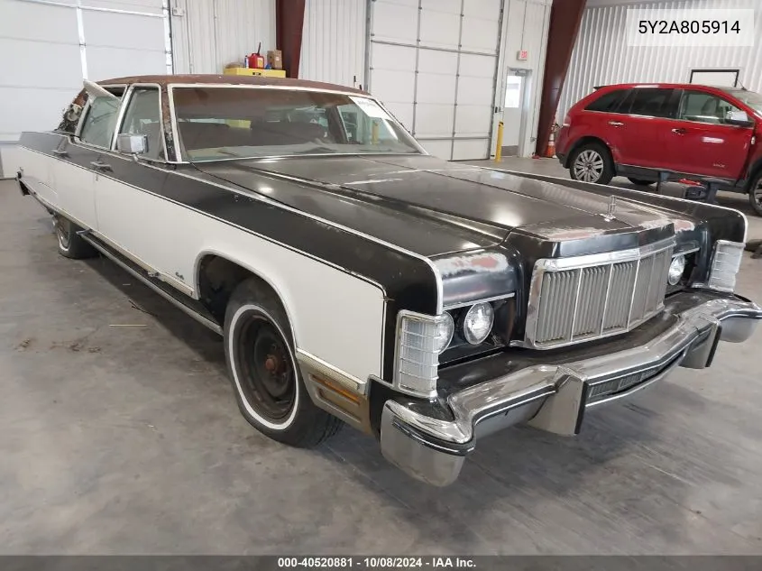 5Y2A805914 1975 Lincoln Continental