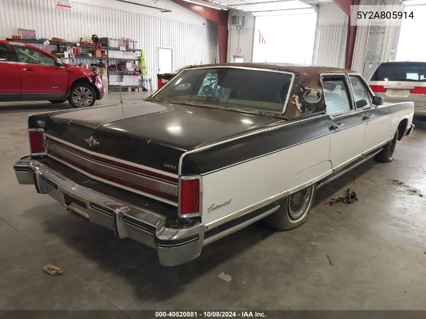 5Y2A805914 1975 Lincoln Continental