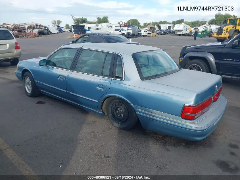 1994 Lincoln Continental Executive VIN: 1LNLM9744RY721303 Lot: 40306523