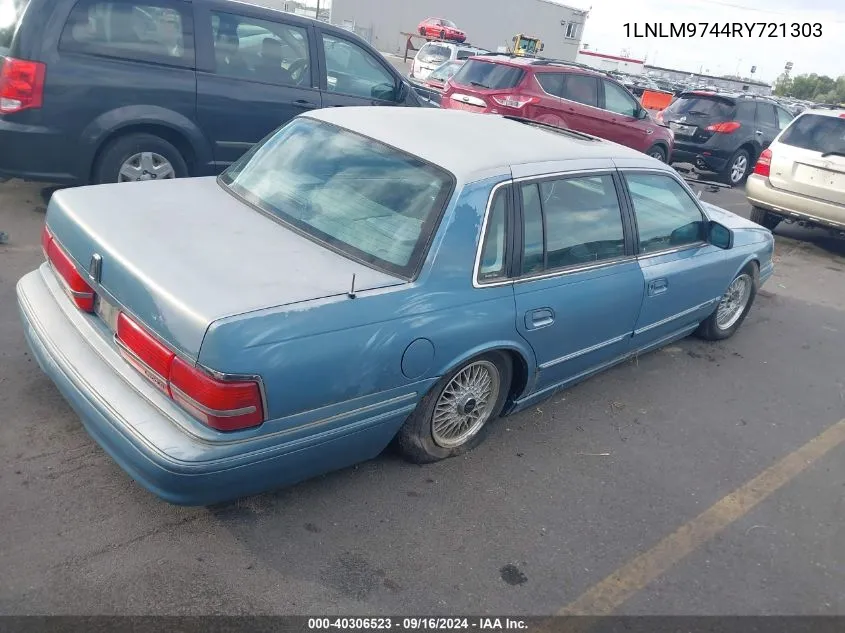 1994 Lincoln Continental Executive VIN: 1LNLM9744RY721303 Lot: 40306523