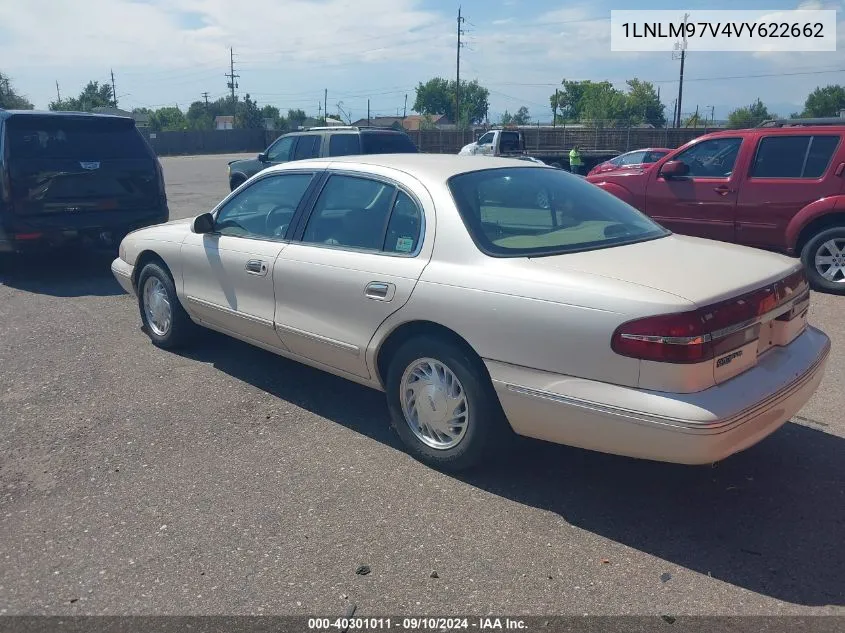 1997 Lincoln Continental VIN: 1LNLM97V4VY622662 Lot: 40301011