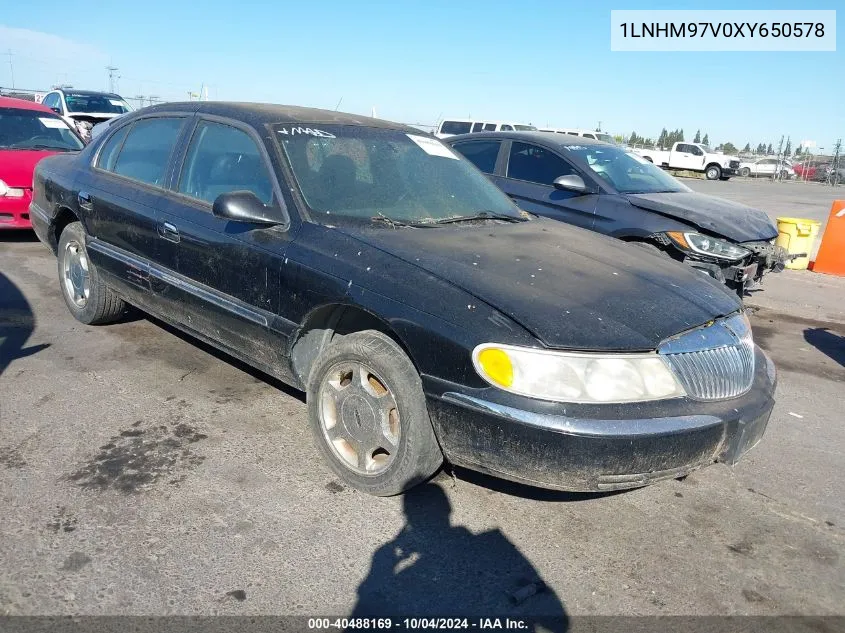 1999 Lincoln Continental VIN: 1LNHM97V0XY650578 Lot: 40488169