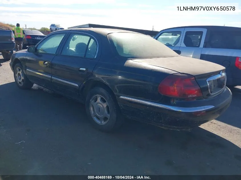 1LNHM97V0XY650578 1999 Lincoln Continental