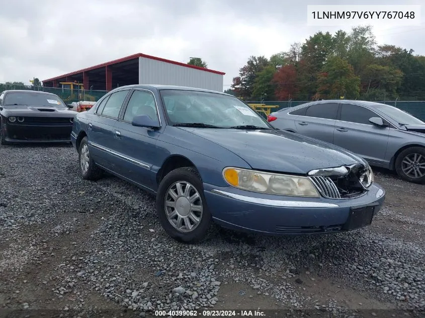 2000 Lincoln Continental VIN: 1LNHM97V6YY767048 Lot: 40399062