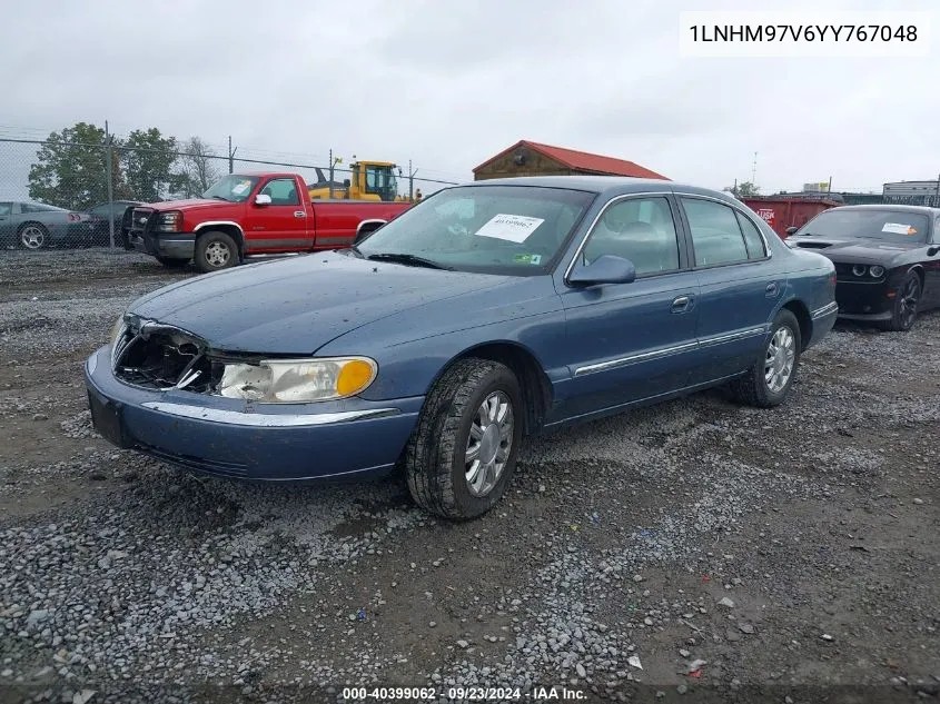 2000 Lincoln Continental VIN: 1LNHM97V6YY767048 Lot: 40399062