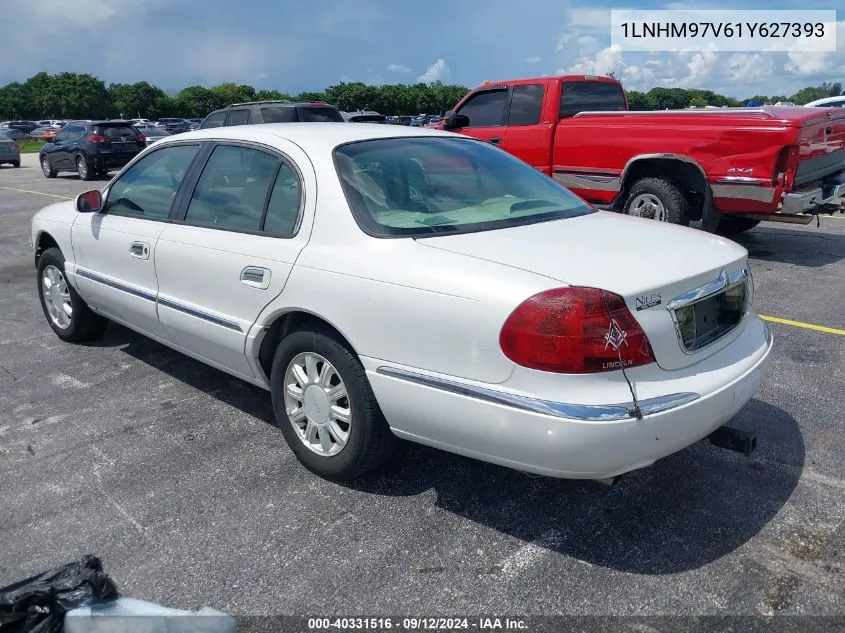 1LNHM97V61Y627393 2001 Lincoln Continental