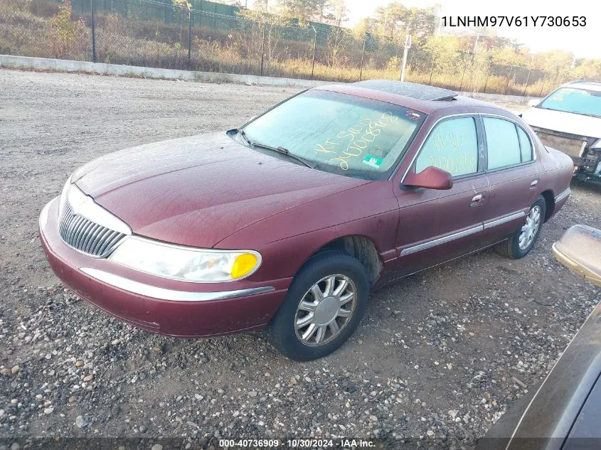 2001 Lincoln Continental VIN: 1LNHM97V61Y730653 Lot: 40736909