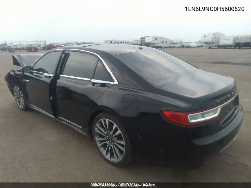 2017 Lincoln Continental Reserve VIN: 1LN6L9NC0H5600620 Lot: 39418054