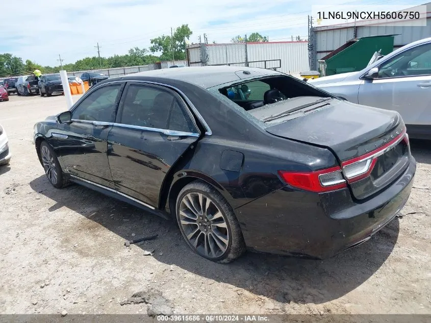 2017 Lincoln Continental Reserve VIN: 1LN6L9NCXH5606750 Lot: 39615686