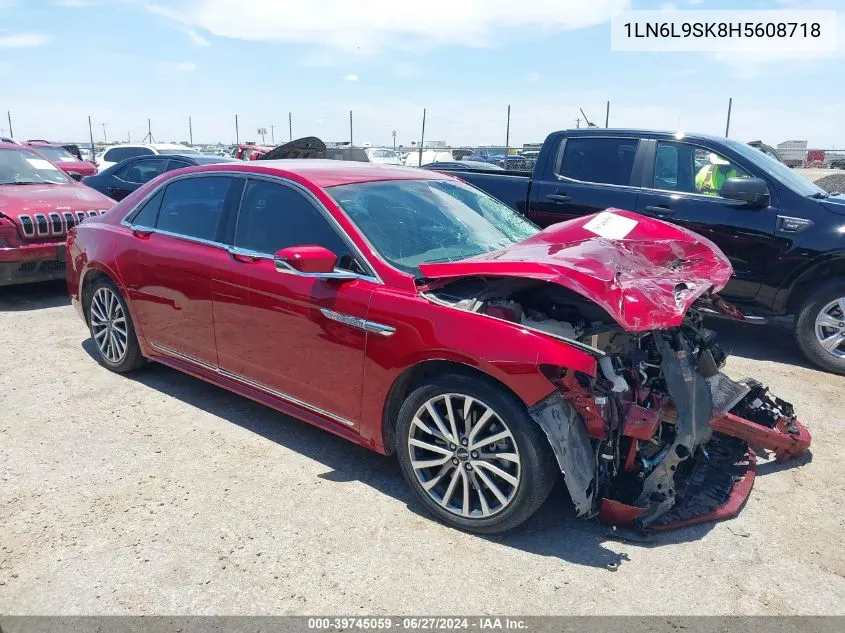 1LN6L9SK8H5608718 2017 Lincoln Continental Select