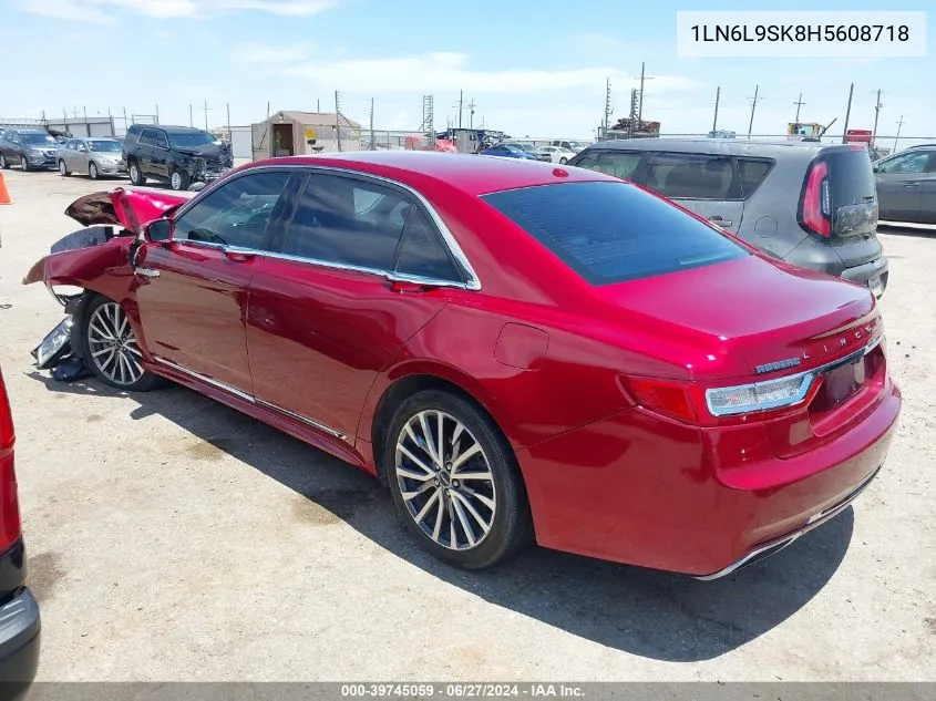 1LN6L9SK8H5608718 2017 Lincoln Continental Select