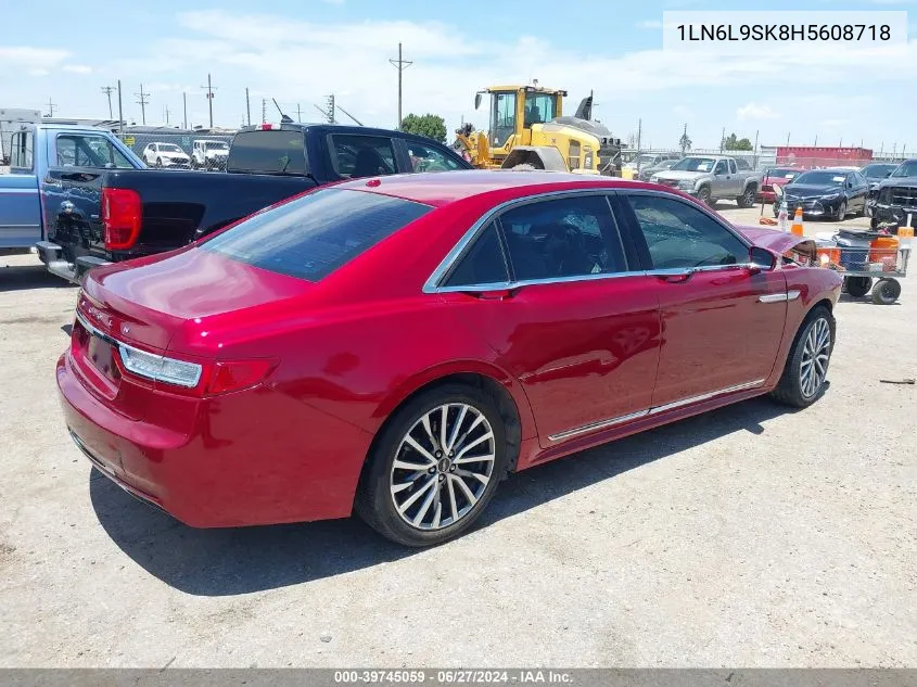 2017 Lincoln Continental Select VIN: 1LN6L9SK8H5608718 Lot: 39745059