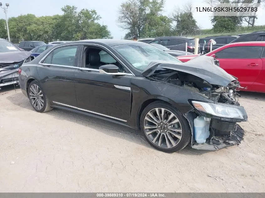 2017 Lincoln Continental Select VIN: 1LN6L9SK3H5629783 Lot: 39889310