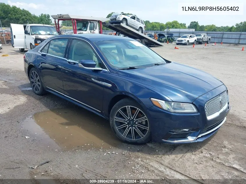 1LN6L9RP8H5605402 2017 Lincoln Continental Reserve