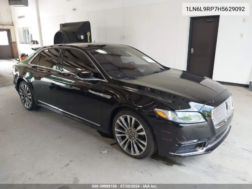 1LN6L9RP7H5629092 2017 Lincoln Continental Reserve