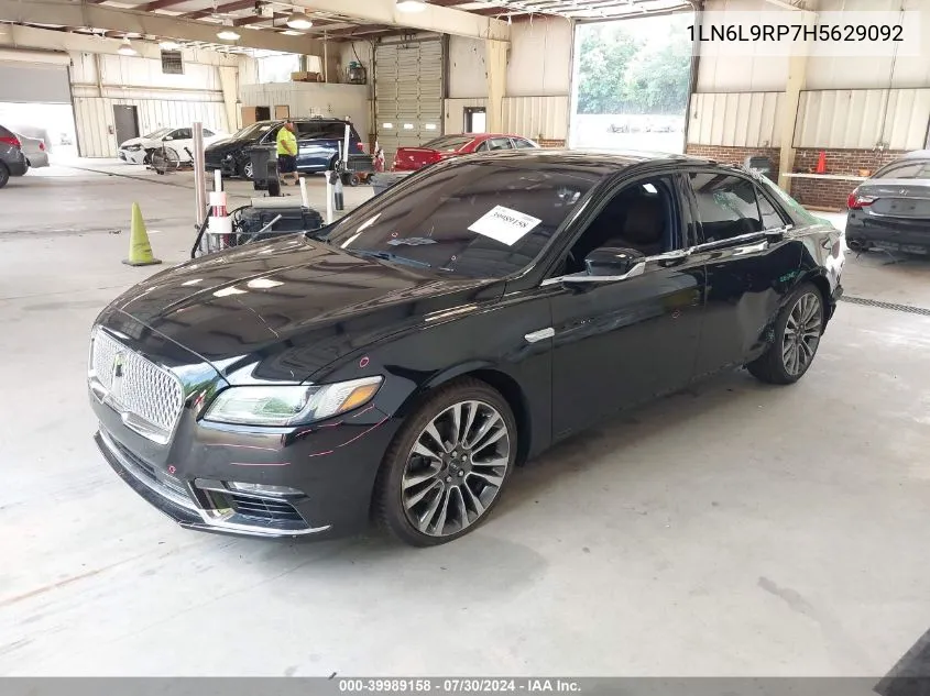 2017 Lincoln Continental Reserve VIN: 1LN6L9RP7H5629092 Lot: 39989158