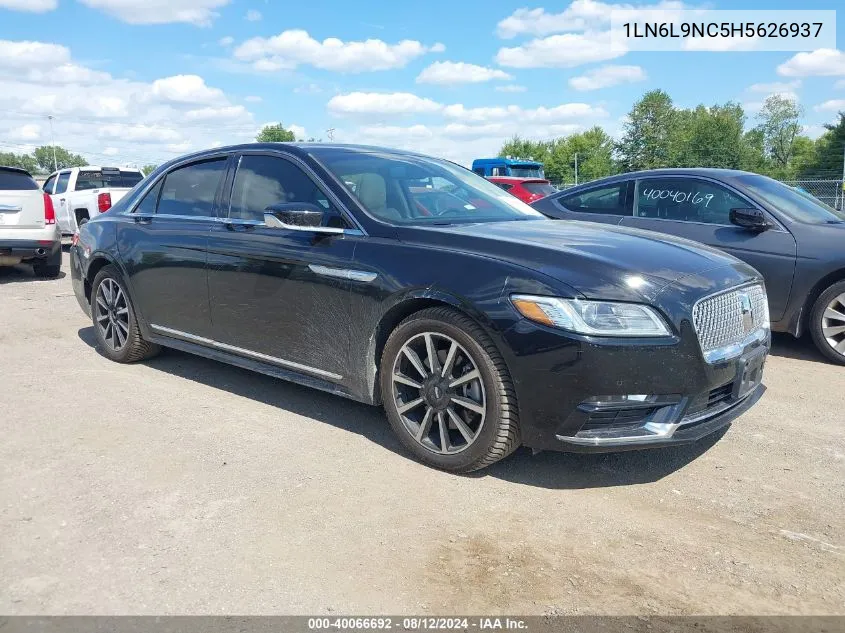 2017 Lincoln Continental Reserve VIN: 1LN6L9NC5H5626937 Lot: 40066692