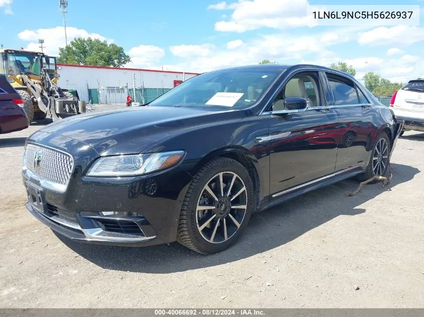 2017 Lincoln Continental Reserve VIN: 1LN6L9NC5H5626937 Lot: 40066692