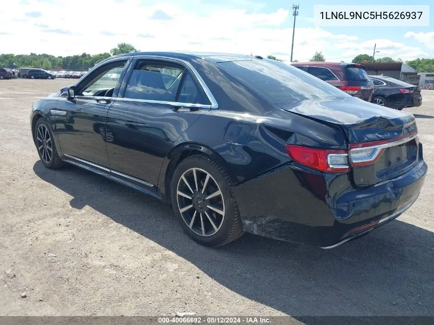 2017 Lincoln Continental Reserve VIN: 1LN6L9NC5H5626937 Lot: 40066692