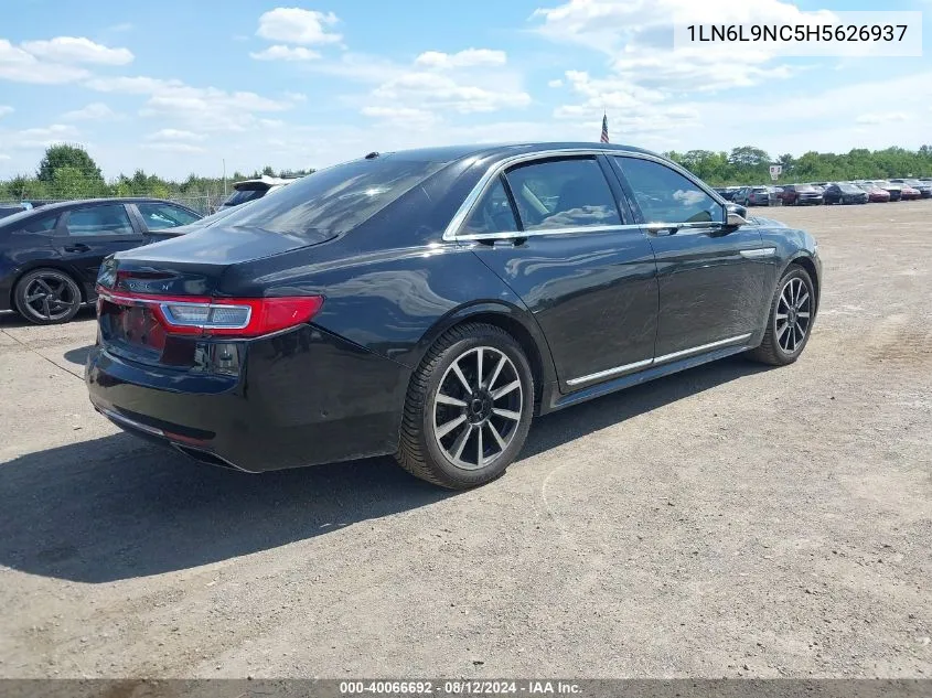 1LN6L9NC5H5626937 2017 Lincoln Continental Reserve