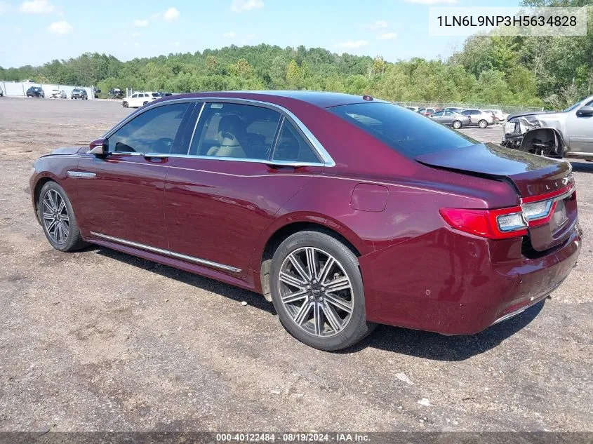 1LN6L9NP3H5634828 2017 Lincoln Continental Reserve