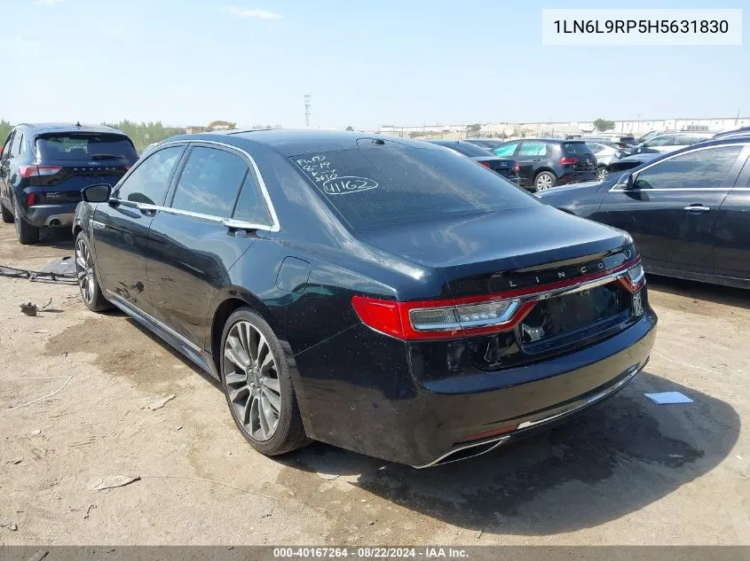 1LN6L9RP5H5631830 2017 Lincoln Continental Reserve