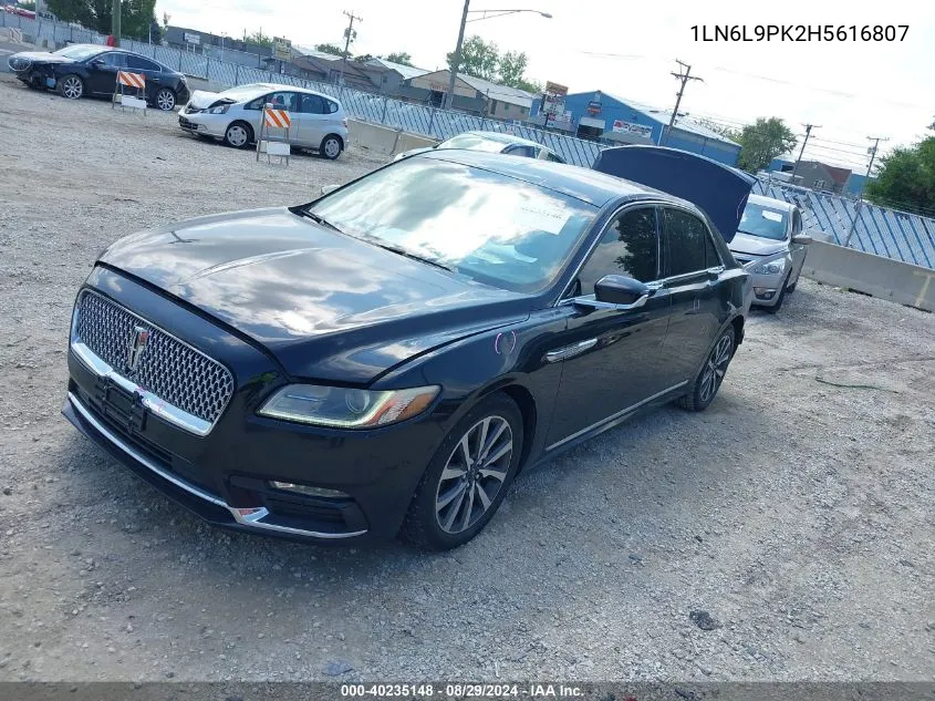 1LN6L9PK2H5616807 2017 Lincoln Continental Premiere