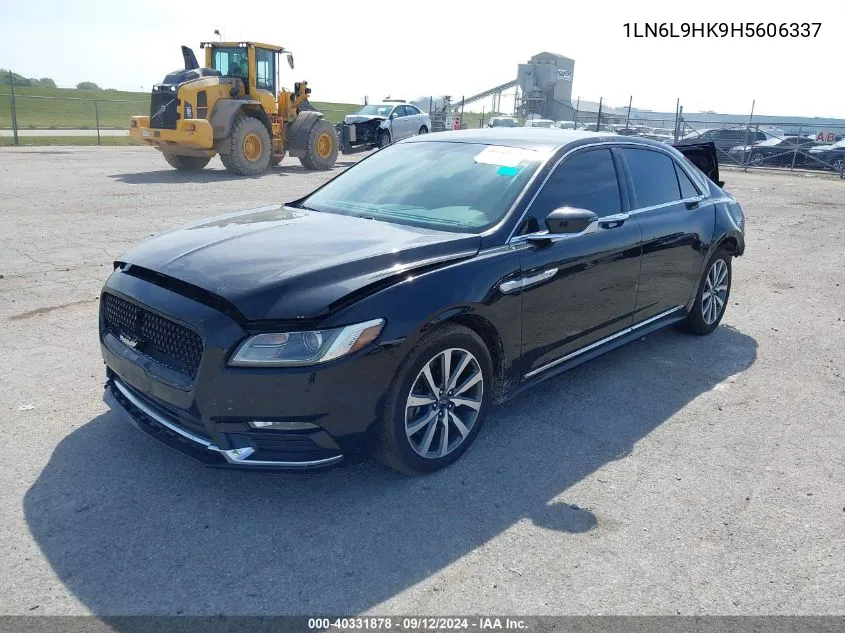 2017 Lincoln Continental VIN: 1LN6L9HK9H5606337 Lot: 40331878