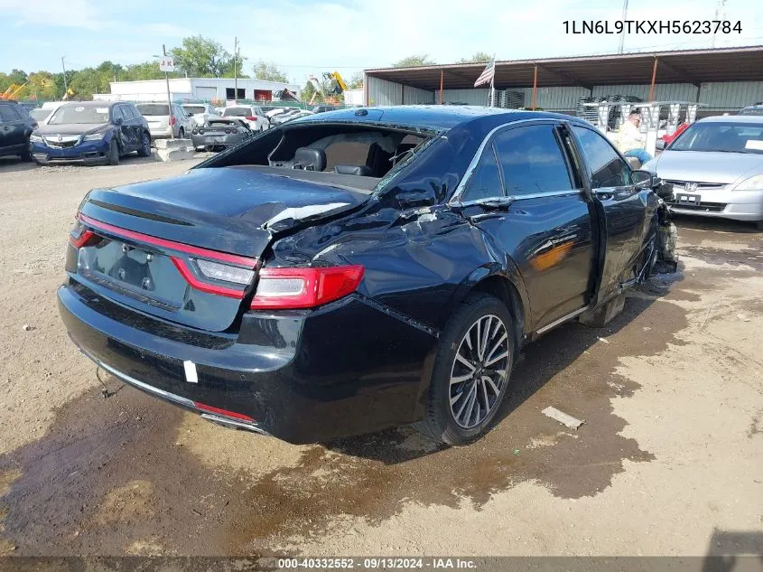 1LN6L9TKXH5623784 2017 Lincoln Continental Select