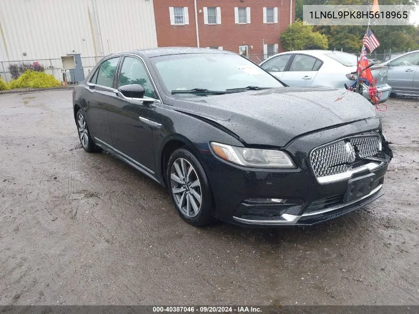 1LN6L9PK8H5618965 2017 Lincoln Continental Premiere