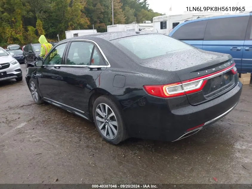 2017 Lincoln Continental Premiere VIN: 1LN6L9PK8H5618965 Lot: 40387046