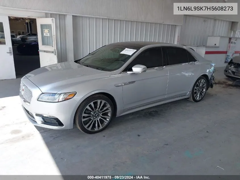 1LN6L9SK7H5608273 2017 Lincoln Continental Select